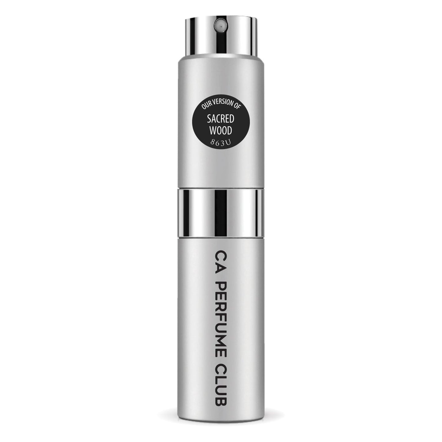 CA Perfume Impression of Sacred Wood for Women and Men Amber Woody Scent Long Lasting Unisex Fragrance Eau De Parfum Travel Size Refillable Atomizer Spray 0.27 Fl Oz 8ml