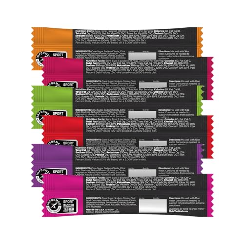Fluid Tactical - 12 Count ORS Electrolytes | 6 Flavor Variety Pack | Extreme Dehydration Recovery |Travel Ready Drink Mix...