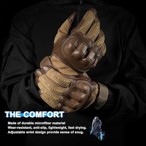 WTACTFUL Tactical Gloves for Men - Touch Screen - Airsoft Motorcycle Outdoor Costume