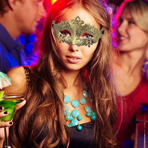 FEQO 64 Pieces Masquerade Masks Vintage Antique Mask Venetian Mask for Women Men