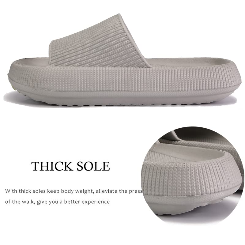 rosyclo Cloud Slippers for Women and Men Massage Thick Sole Non-Slip Shower Slippers Bathroom Super Soft Comfy House Cloud...