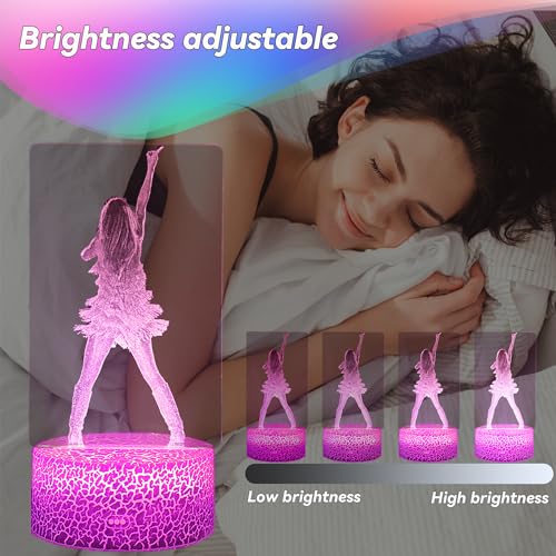 YJYKL Girls Gifts, Singing Girl Birthday Gift, Decoration for Room. Table Lamp for Music Party Supplies.Night Light with 1...