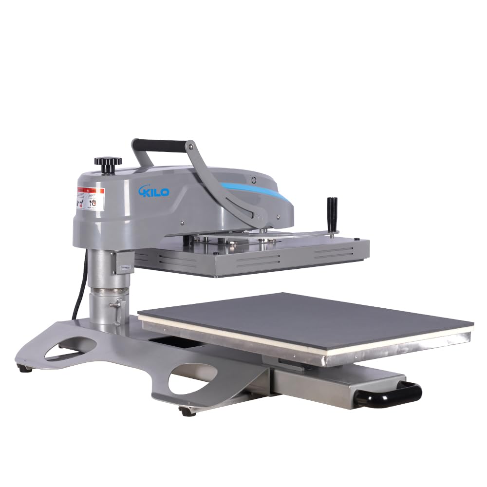 KEIKI 16x24 inch Swing Away Manual Heat Press Machine with LCD Control, Teflon Coated Plate, for Sublimation, T-Shirt Printing, Heat Transfer, and Large Format Custom Printing