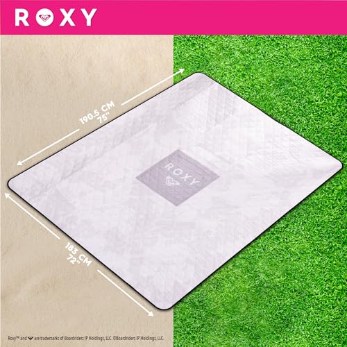 Roxy Sand-Free Beach Mat – Large Waterproof Outdoor Picnic Blanket, Lightweight Foldable Mat for Beach, Camping, Park, or ...