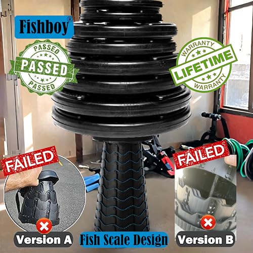 Fishboy Upgraded Collapsible Stool, 400lbs Max Weight, Lightweight But Sturdy, Portable Retractable Folding Telescoping Fo...