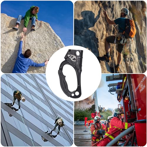 SOB Hand Ascender, Rock Climbing Tree Arborist Rappelling Gear Equipment Rope Clamp for 10~13MM Rope