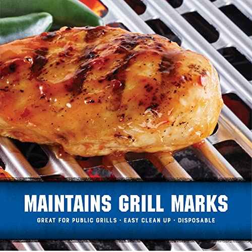 Kingsford Heavy Duty Aluminum Grill Liners | Heavy Duty Grill Liners | Disposable Grilling Liners Prevent Food from Falling Through Grill Grates, 48 Count,Silver