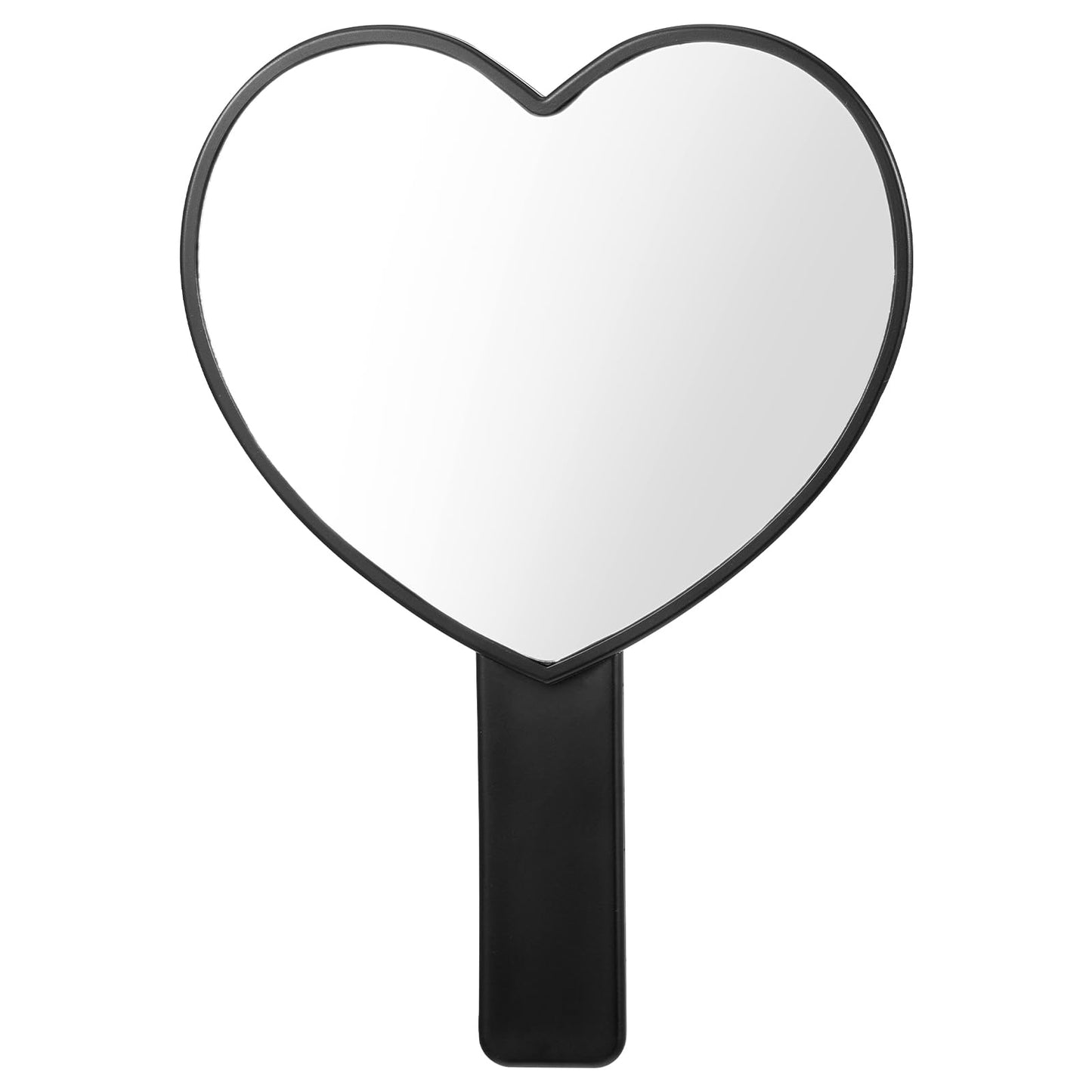 Sorcristy Heart-Shaped Handheld Mirror with Handle, Portable Travel Makeup Lash Mirror, Mini Heart Shaped Makeup Lash Cosmetic M