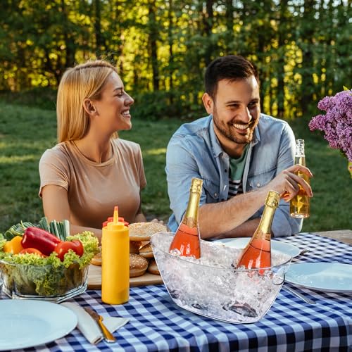 Barafat Ice Buckets for Parties (5.5L) 2pcs Ice Buckets, Clear Acrylic Champagne Bucket, Drinks Beverage Tub for Cocktail ...