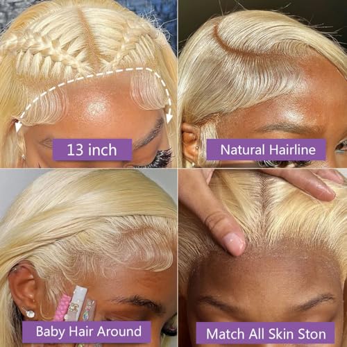 20Inch 613 Blonde Wig Human Hair 180% Density 13x6 Body Wave Lace Front Wigs Human Hair Glueless Wigs Pre Plucked With Baby Hair (20 inch, 613 Blonde Wig)