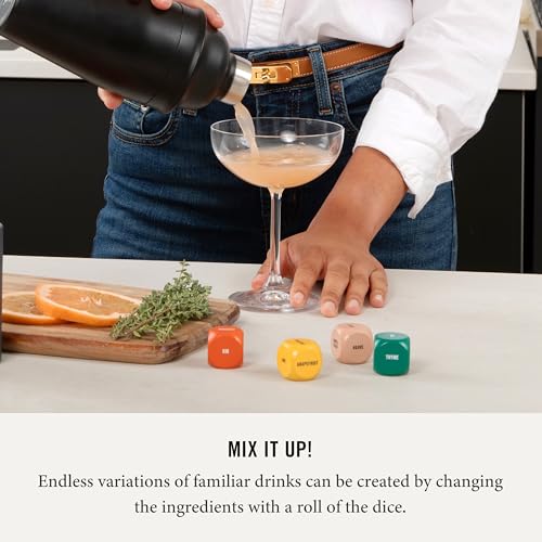 Two Tumbleweeds Mixology Dice - New Edition: Set of 9 Dice to Inspire Craft Cocktails & Mocktails with Recipe Booklet - Un...