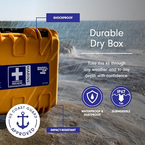 Adventure Medical Kits Marine Series Medical Kit - 3500 - Boat First Aid Kit For Large Crews 24 Hours From Care - Includes...