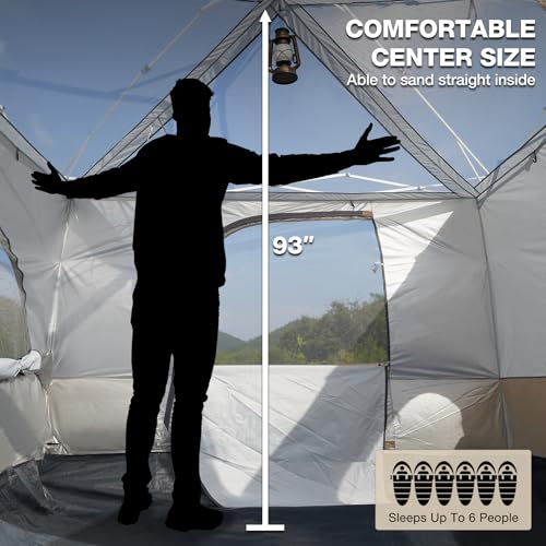 REDCAMP Canopy Camping Tent for Pop Up Canopy Tent, Inner Tent Converts Straight Leg 10'x10' or 10'x20' Canopy into Campin...