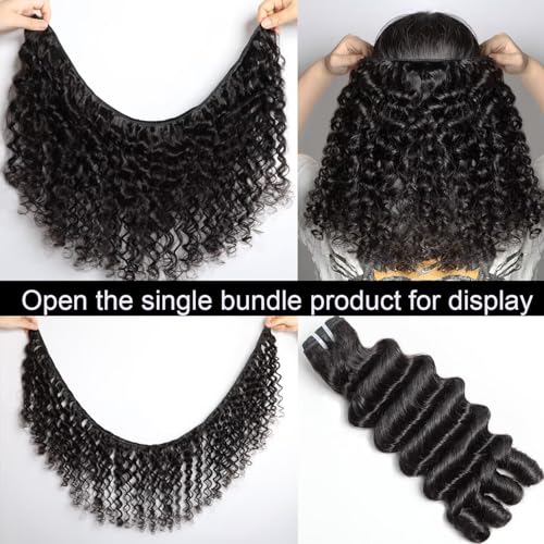 Lemoda 26Inch 1PC/lot Burmese Loose Deep Wave Curly Virgin Human Hair Bundles Spriral Curly Ends Top Quanlity Unprocessed Raw Human Hair Extensions
