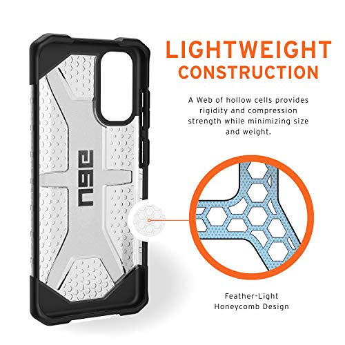 URBAN ARMOR GEAR UAG Samsung Galaxy S20 Case [6.2-inch Screen] Plasma [Ice] Rugged Translucent Ultra-Thin Military Drop Te...