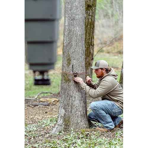 Moultrie All-in-One Hanging Deer Feeder - 30lb Capacity - Collapsible Bucket - Digital Timer with 4 Daily Feeds - Moultrie Connect Bluetooth