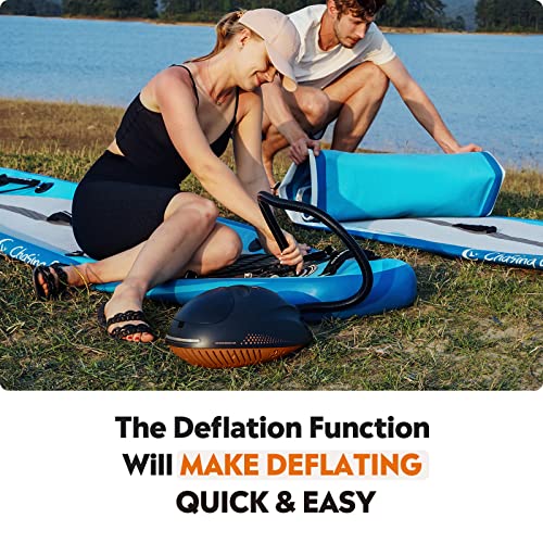 OutdoorMaster 16PSI High Pressure SUP Air Pump with Rechargeable Battery The Whale - Intelligent Dual Stage Inflation & Au...