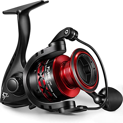 Piscifun Flame Spinning Reels, Lightweight 9+1BB Ultra Smooth Spinning Fishing Reels, 19.8LBs Max Drag, 2000, 3000, 4000, ...