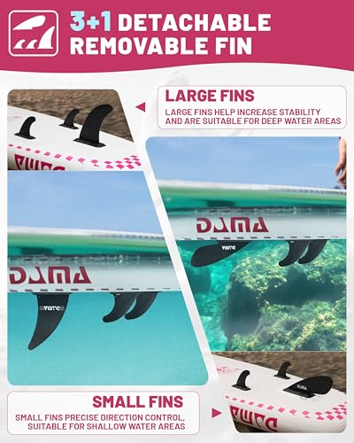 DAMA 11'*34"*6" Inflatable Paddle Board, Paddle Boards for Adults,Sup,Lightweight and Durable, Easy to Inflate, Versatile ...