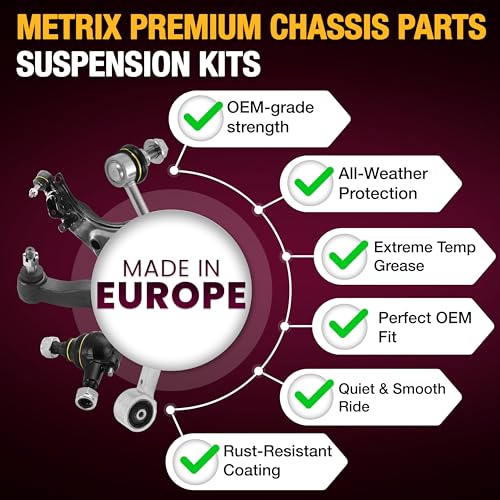 Metrix Premium Chassis Parts - 4 PC L/R Front Sway Bar Stabilizer End Link & Front Stabilizer Bar Bushing Kit Fits 02-06 C...