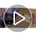 Elbourn Folding Side Table End Couch Tables,Metal Frame C-Shaped TV Stand for Sofa Living Bedroom Bedside Coffee Small Spa...