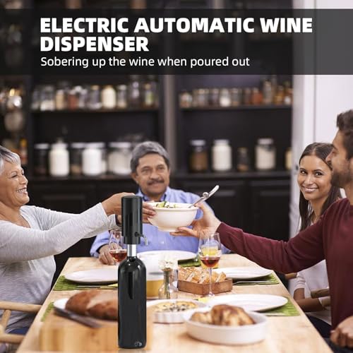 AREYCVK Wine Aerator Electric Wine Decanter Automatic Wine Aerator, Wine Dispenser Wine pourer with USB Rechargeable,Wine ...