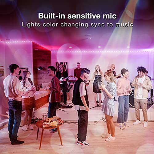 DAYBETTER Led Strip Lights 200 ft (2 Rolls of 100 ft) Ultra Long Smart Light Strips with App Voice Control Remote, RGB Mus...