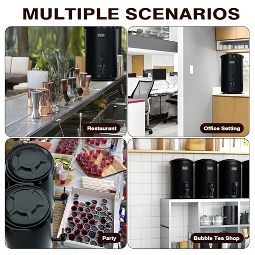 Insulated Beverage Dispenser-NON HEATING-75 Cup Cold Drink Beverage for Catering-Stainless Steel Iced Beverage Dispenser 1...