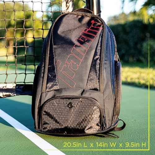 Franklin Sports Deluxe Competition Pro Pickleball Backpack - Holds Paddles, Pickleballs & Accessories - Elite Nylon Fabric