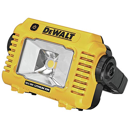DEWALT 12V/20V MAX LED Work Light, Compact with 360 Degree Rotating Handle, 2000 Lumens of Brightness, Cordless, Bare Tool...