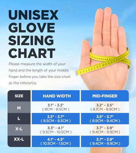UMEWARM -10℉ Waterproof Winter Gloves Men, Touchscreen Fingers Snow Ski Gloves Women, 5-Layer Touch Screen Cold Weather Gl...