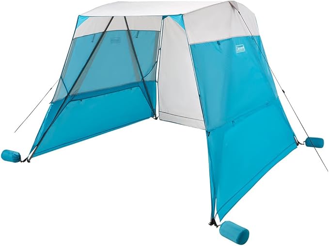 Coleman Backpack Sun Shelter, Portable 7x7ft Canopy Tent with Easy Setup, Lightweight Shade Tent for Beach, Park, Sideline...