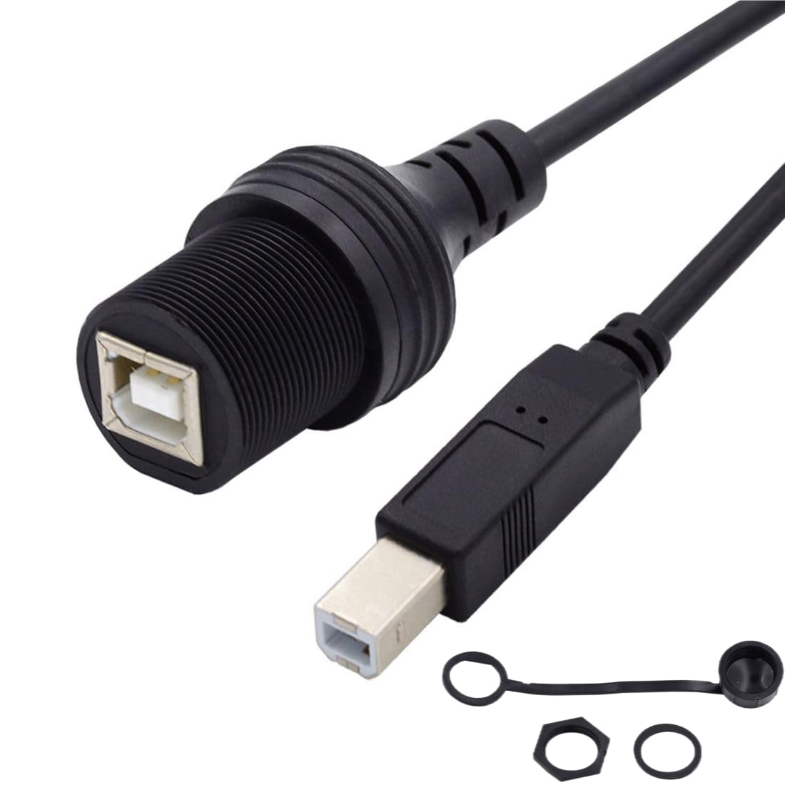 Chenyang Usb 2.0 Type B Printer Scanner Flush Mount Male To Female Extension Cable For Car Dashboard Panel Mount Waterproof Dust