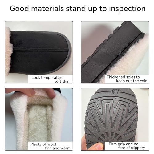 Women's Memory Foam Slippers Fluffy Winter House Shoes Indoor and Outdoor