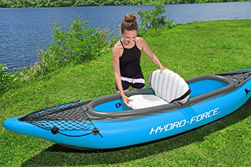 Bestway Hydro Force Inflatable Kayak Set | Includes Seat, Paddle, Hand Pump, Storage Carry Bag | Great for Adults, Kids an...