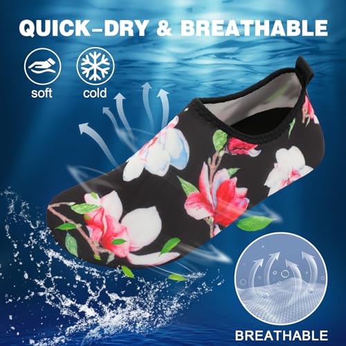 Barefoot Water Shoes for Women Men Non-Slip Yoga Socks Summer Shoes Travel Slippers for Indoor Outdoor Beach Swim Surf Wat...