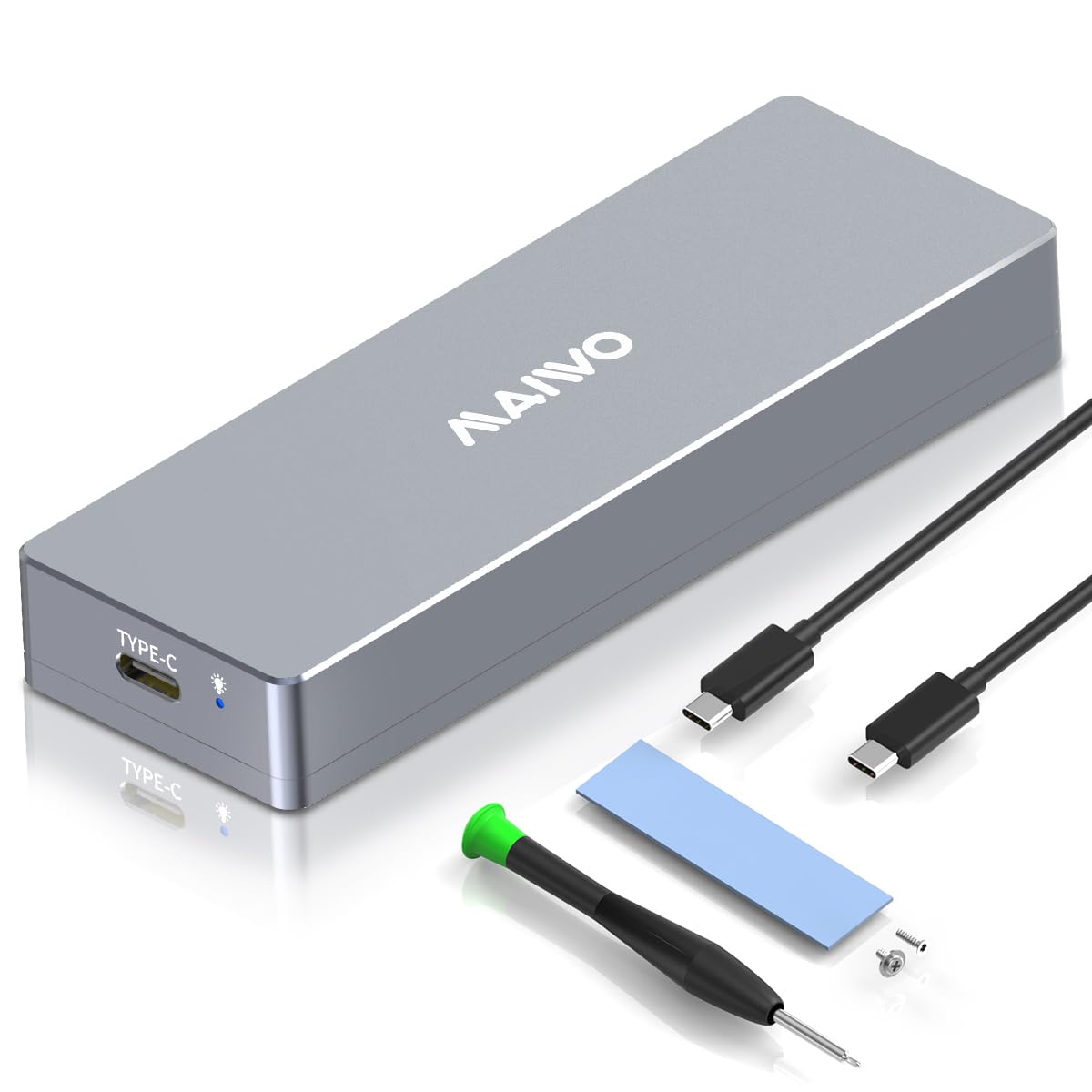 Maiwo Macbook Ssd Enclosure, 12+16 Pin Ahci Ssd To Type-C Adapter, Usb 3.2 Gen2X2 20Gbps, For 2013-2017 Macbook Pro, Macbook Air