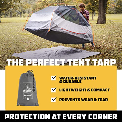 Wise Owl Outfitters Camping Tarp – Waterproof Ultralight Ground Sheet, Tent Footprint & Tent Accessories for Campers, Back...