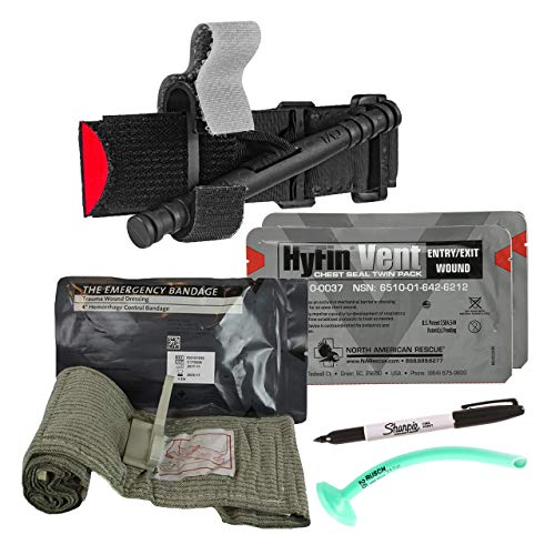 Scherber Fully-Stocked First Responder Bag | Professional EMT/EMS Trauma & Bleeding Medical Kit | HSA/FSA Approved | CAT T...