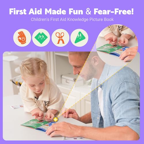StBernard Small First Aid Kit for Kids and Adults, Medical Kit with Digital Thermometer for Home, Travel, Hiking, Backpac...