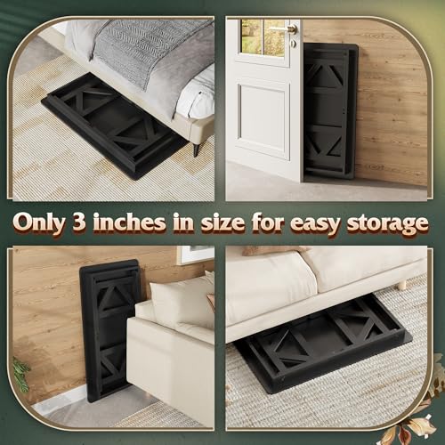 WLIVE Folding Coffee Table, Modern Portable Small Coffee Table with No Assembly Needed for Living Room, Home, Small Space,...