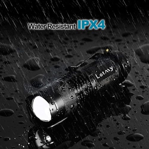 LETMY Tactical Flashlight, Super Bright LED Mini Flashlights with Belt Clip, Zoomable, 3 Modes, Waterproof - Best EDC Flas...