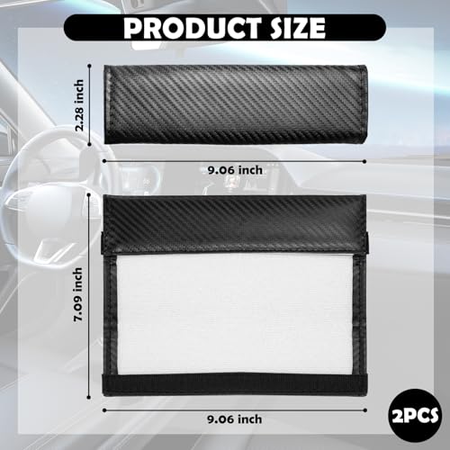 2PCS Carbon Fiber Seat Belt Cover Pad,Leather Seatbelt Covers for Reducing Shoulder & Neck Fatigue,Summer Essential Car Se...