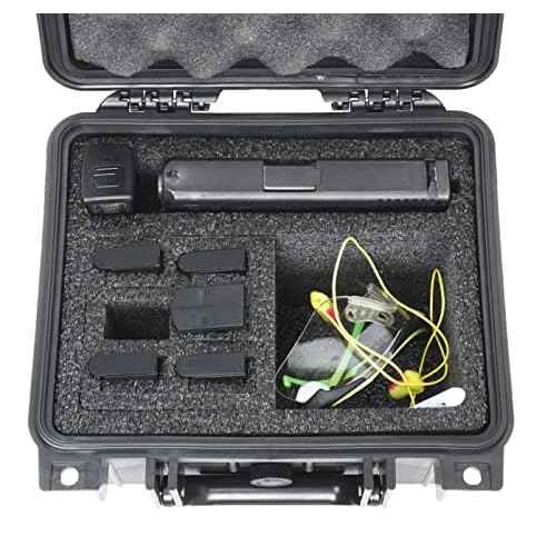 Case Club 1 Pistol & Accessory Pre-Cut Waterproof Case with & Silica Gel to Help Prevent Gun Rust