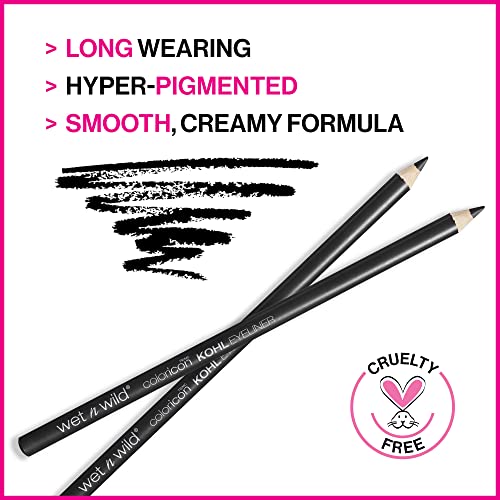 wet n wild Color Icon Kohl Eyeliner Pencil - Rich Hyper-Pigmented Color, Smooth Creamy Application, Long-Wearing Matte Fin...