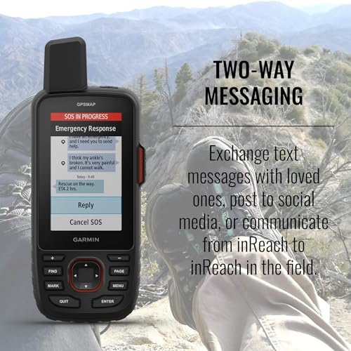 Garmin GPSMAP 67i Rugged Hiking GPS Handheld, Premium inReach Satellite Technology, 425 Hr of Battery Life, Two-Way Messag...