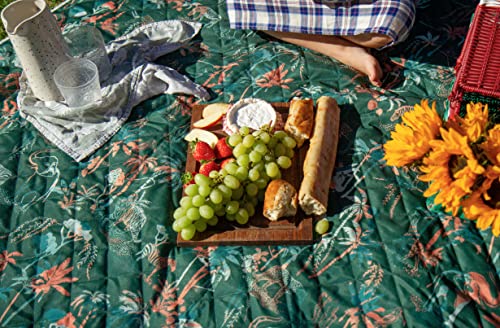 Shwally The Picnic Mat - Indoor/Outdoor Rug with Hand-Drawn Designs - Machine Washable, Water Resistant, Durable & Wipeabl...