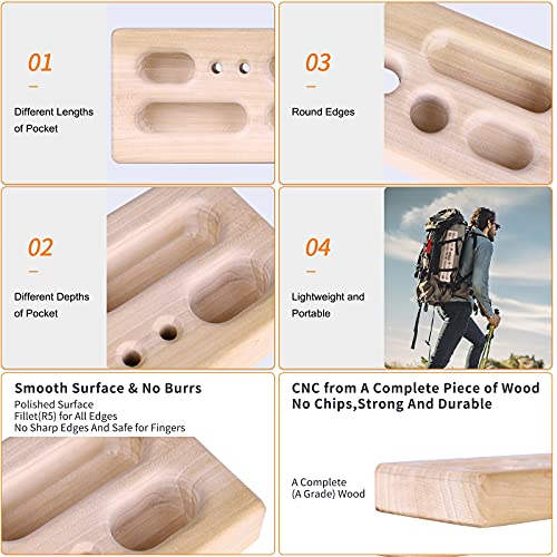 Two Stones Portable Hangboard | Rock Climbing Hangboard | Hang Board for Climbing | Rock Climbing Gifts for Rock Climbers ...