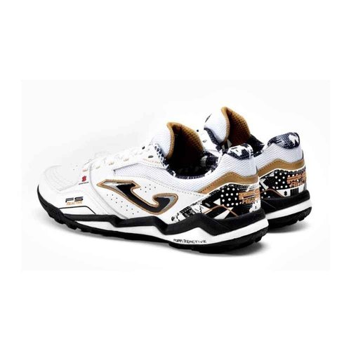 Joma FS Reactive 2402 TF FSS2402TF, Mens, White/Black/Gold, 9 US
