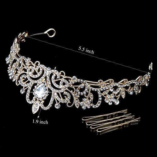 CIEHER Tiara Crowns for Women & Girls - Bridal, Wedding, Prom, Quinceanera, Birthday & Christmas Crown Gifts